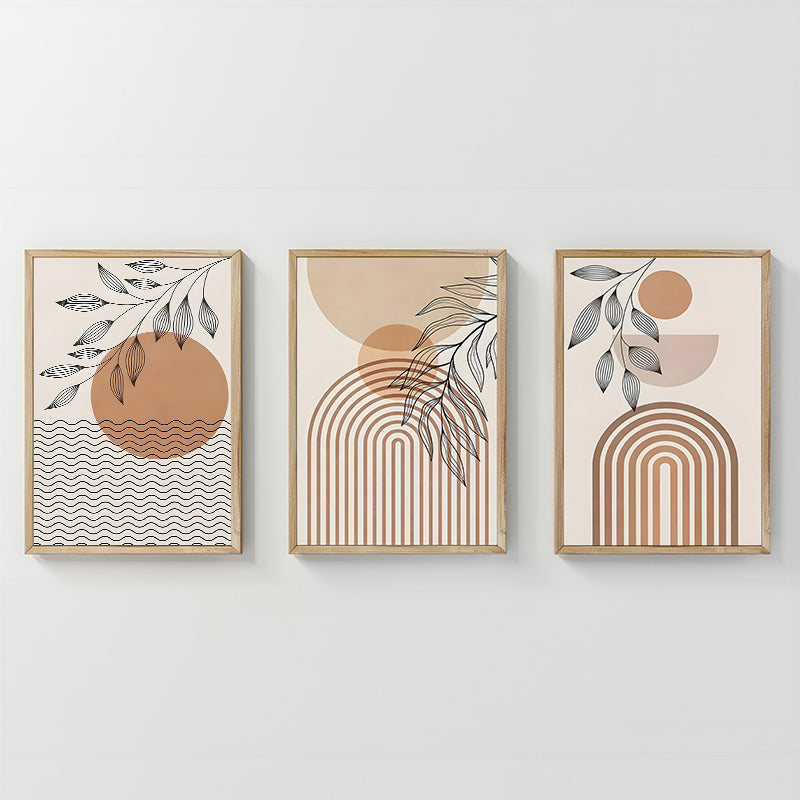 Стенно изкуство в рамка Zephra триптих с дигитален печат 33x1.5x48см