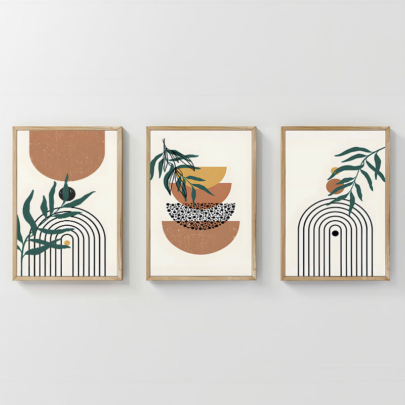 Стенно изкуство в рамка Mylen триптих с дигитален печат 33x1.5x48см