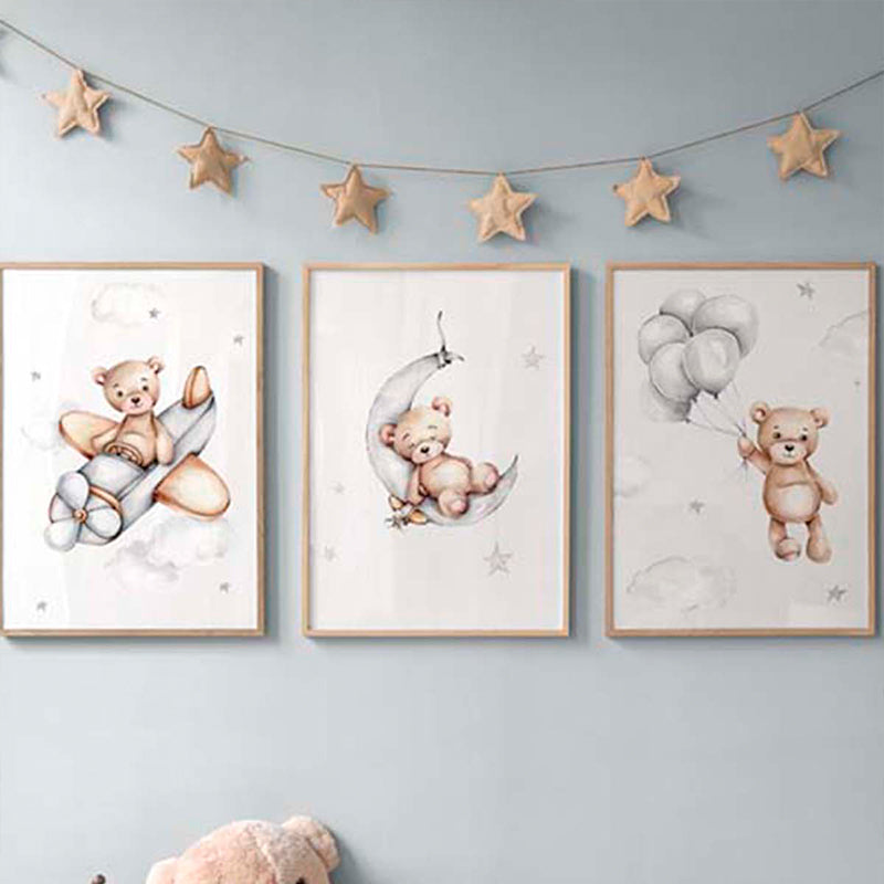 Стенно изкуство в рамка Luthra триптих с дигитален печат 33x1.5x48см