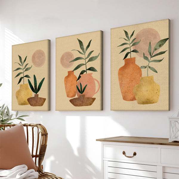 Стенно платно в рамка Gielo триптих с дигитален печат 40x2x60см