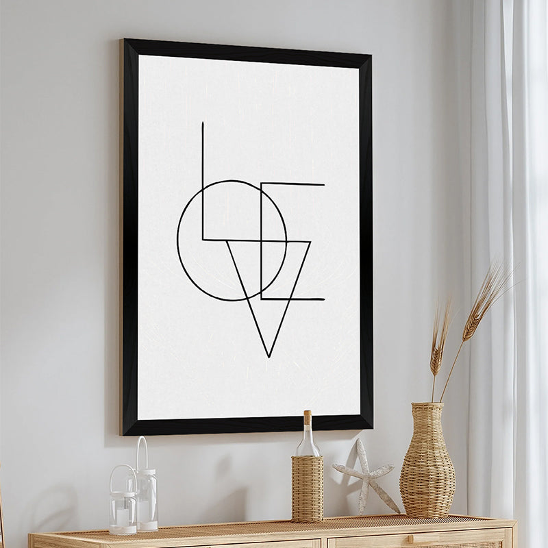 Стенно изкуство в рамка Felora с дигитален печат 33x1.5x48см