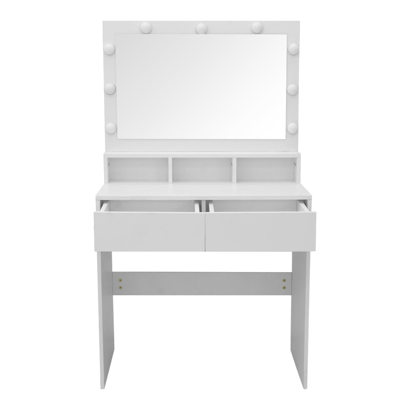 Тоалетка VANITY с led бяла 80x40x140см
