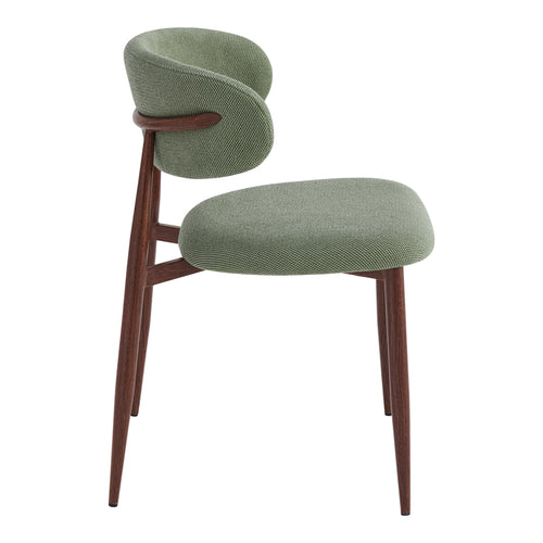 Cтол MOSS шамфъстък - орех плат метални крака 53x50x76см