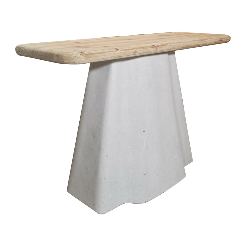 Конзолна маса LIBERTA от ела-mdf в естествен екрю цвят 120x38x81см