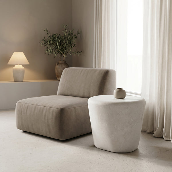 Странична маса FEDRIS  mdf бяла d56x45см