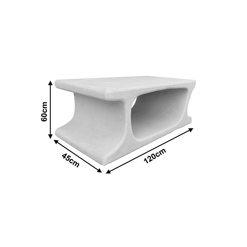 Холна маса NAFEL  mdf бяла 120x60x45см
