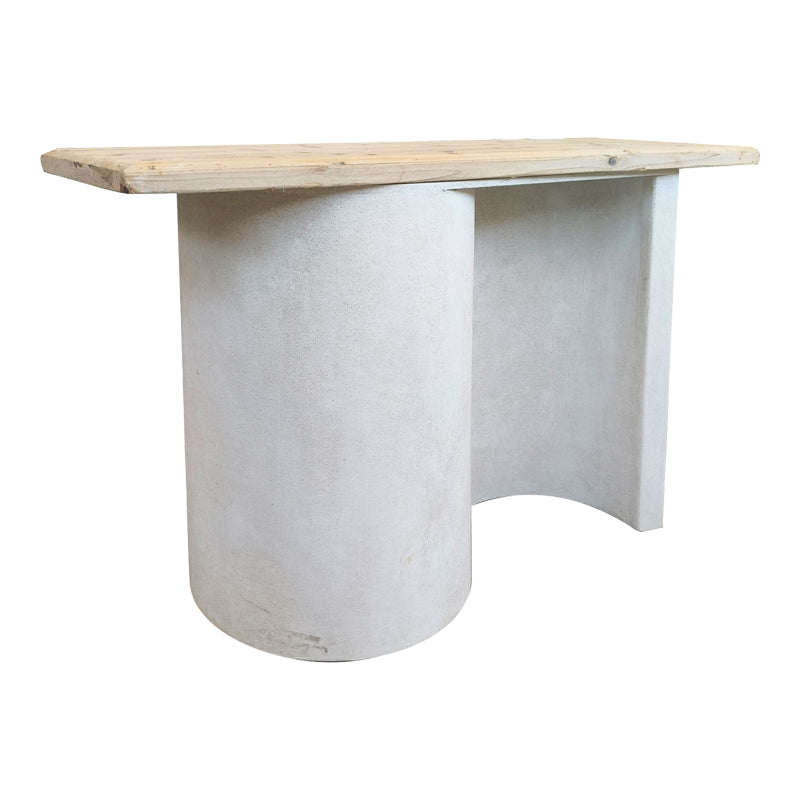 Конзолна маса JECKIE  ела-mdf дъб-бял 120x38x80см