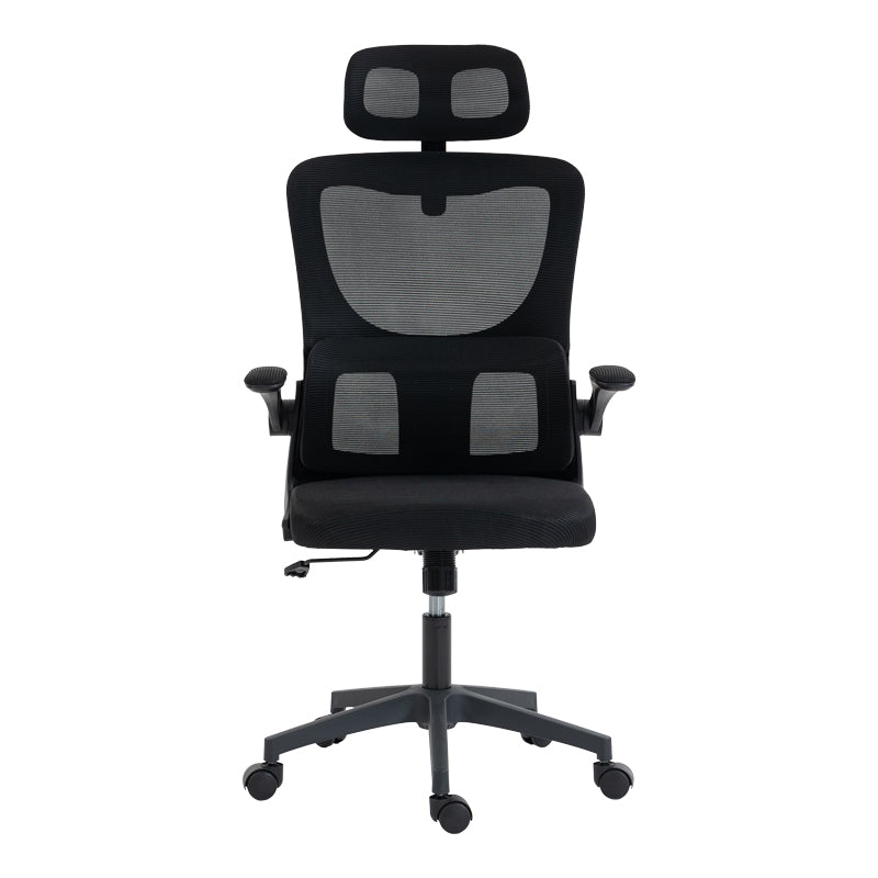 Директорски офис стол MAINZ черен цвят 50x60x112-122см