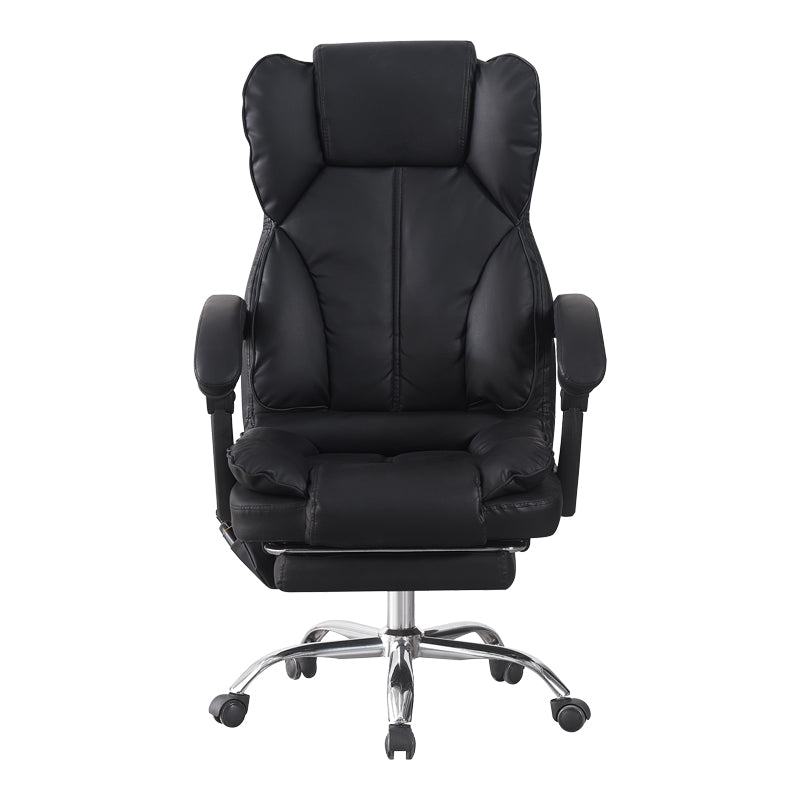 Директорски офис стол EKSE с поставка за крака и масаж  pu черен 64.5x75x109-119см