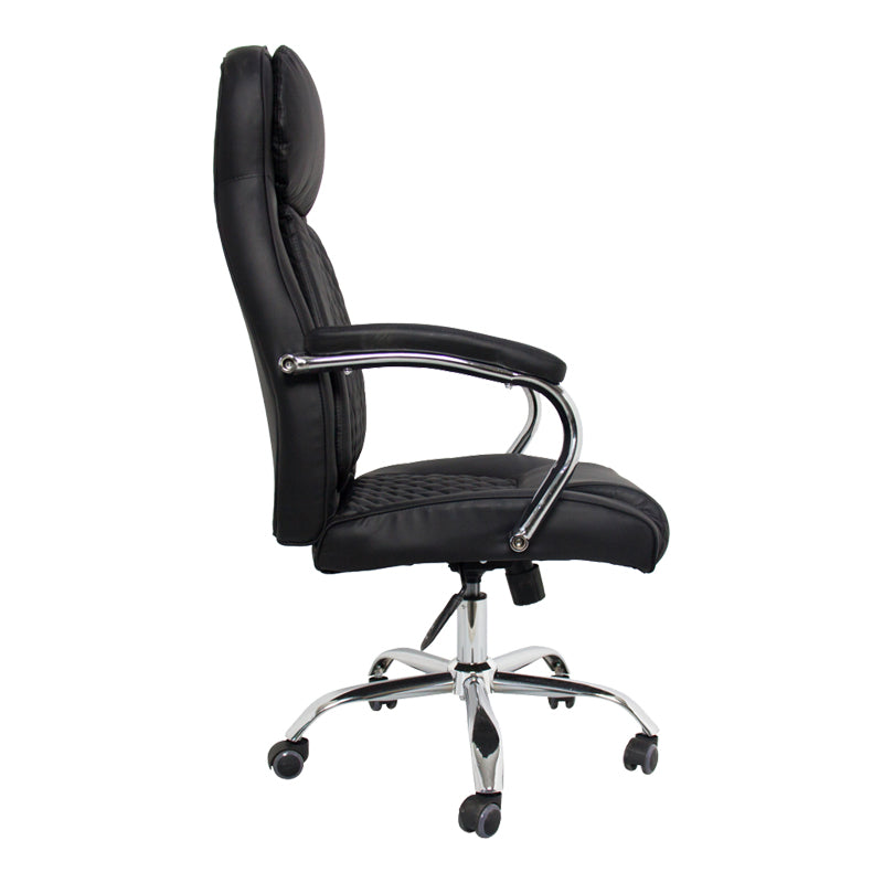 Офис стол за мениджъри STOLDI  pu черен 62.5x70x113-121см