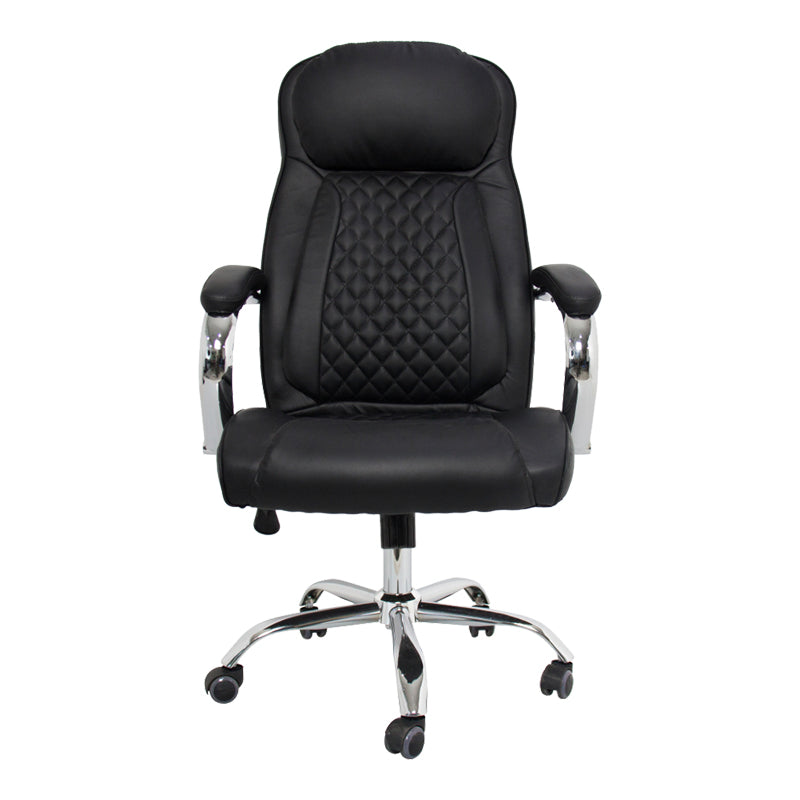 Офис стол за мениджъри STOLDI  pu черен 62.5x70x113-121см