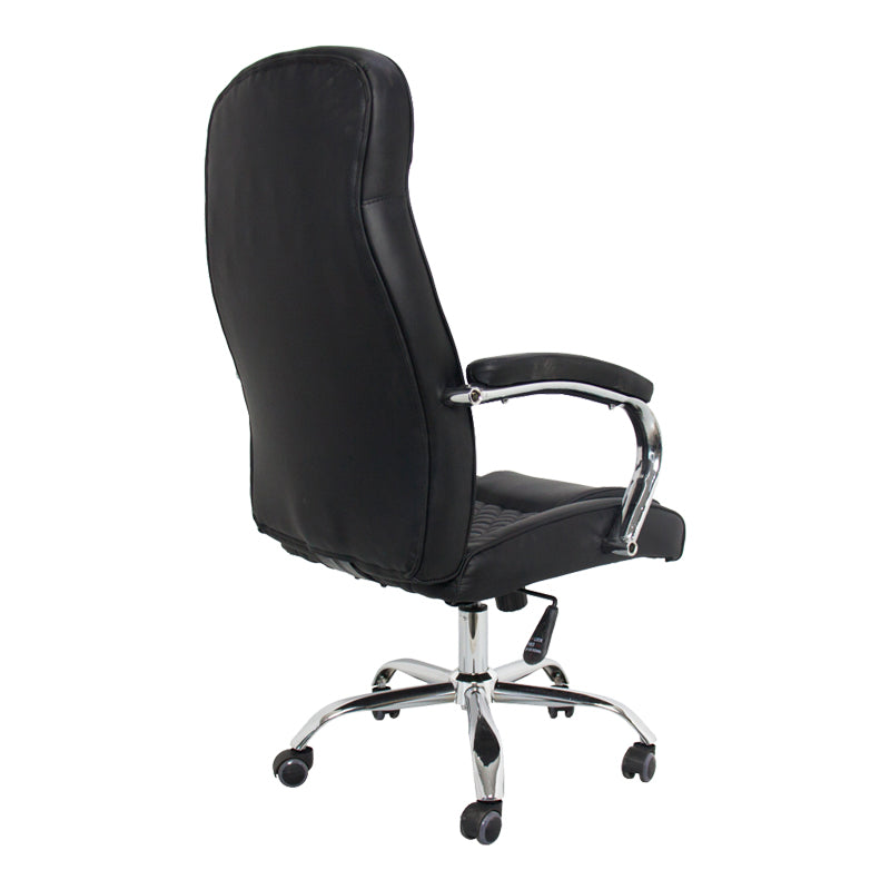 Офис стол за мениджъри STOLDI  pu черен 62.5x70x113-121см