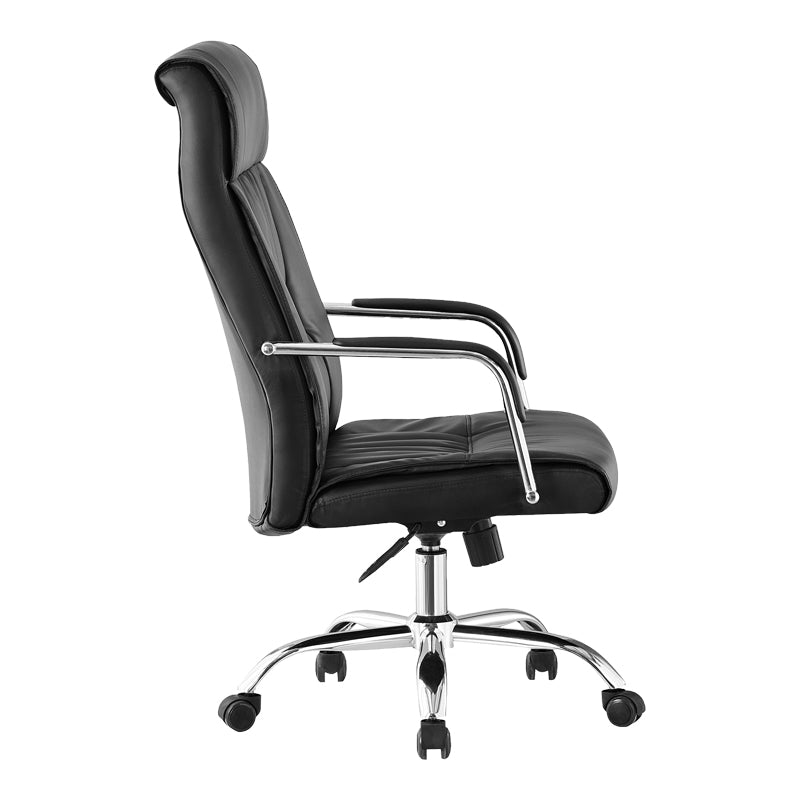 Офис стол за мениджъри BIANI  pu черен 56x70x107-115см