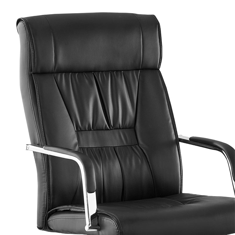 Офис стол за мениджъри BIANI  pu черен 56x70x107-115см