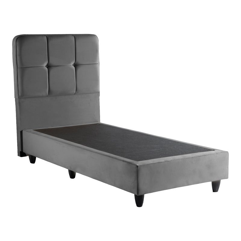 Единично легло PUNTO антрацит кадифе 90x200см