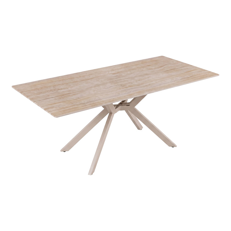 Маса olven синтерован камък с травертинова имитация 180x90x75см