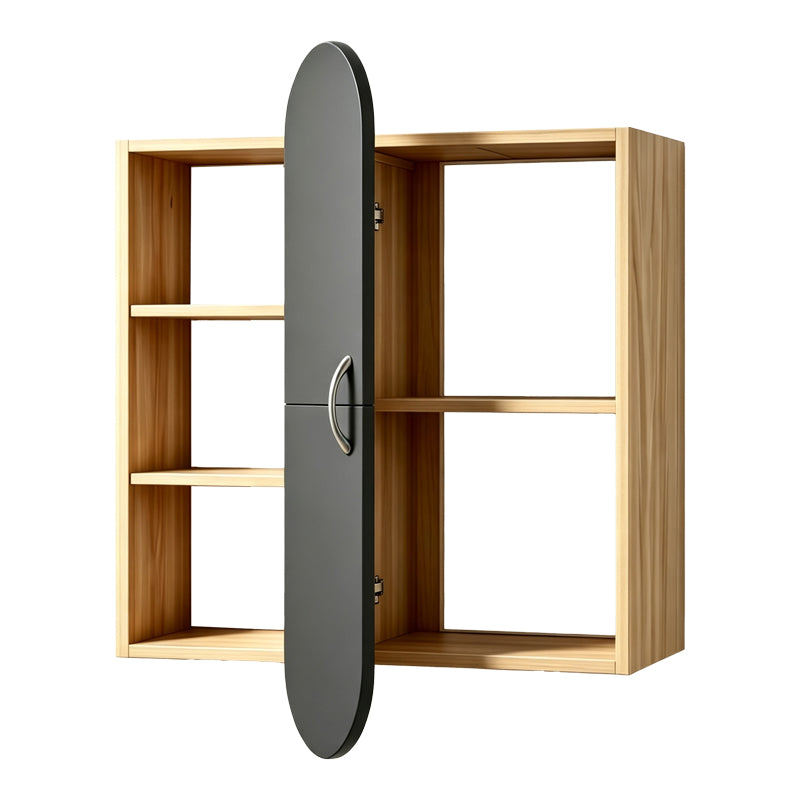 Стенен рафт  JONNA  сонома с антрацит mdf 60x10x80см