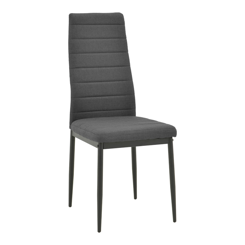 Стол parker антрацит плат с черен метален крак 41x48x96см