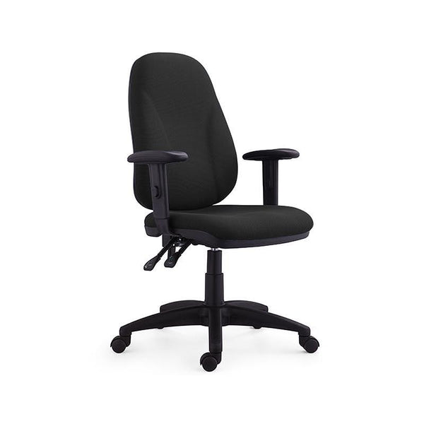 Офис стол Bristol, текстил, Ergon 2l механизъм, до 130 kg, черен