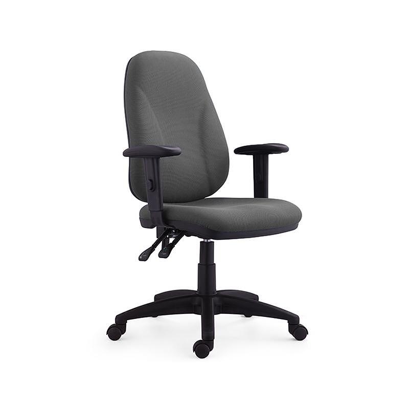 Офис стол Bristol, текстил, Ergon 2l механизъм, до 130 kg, сив