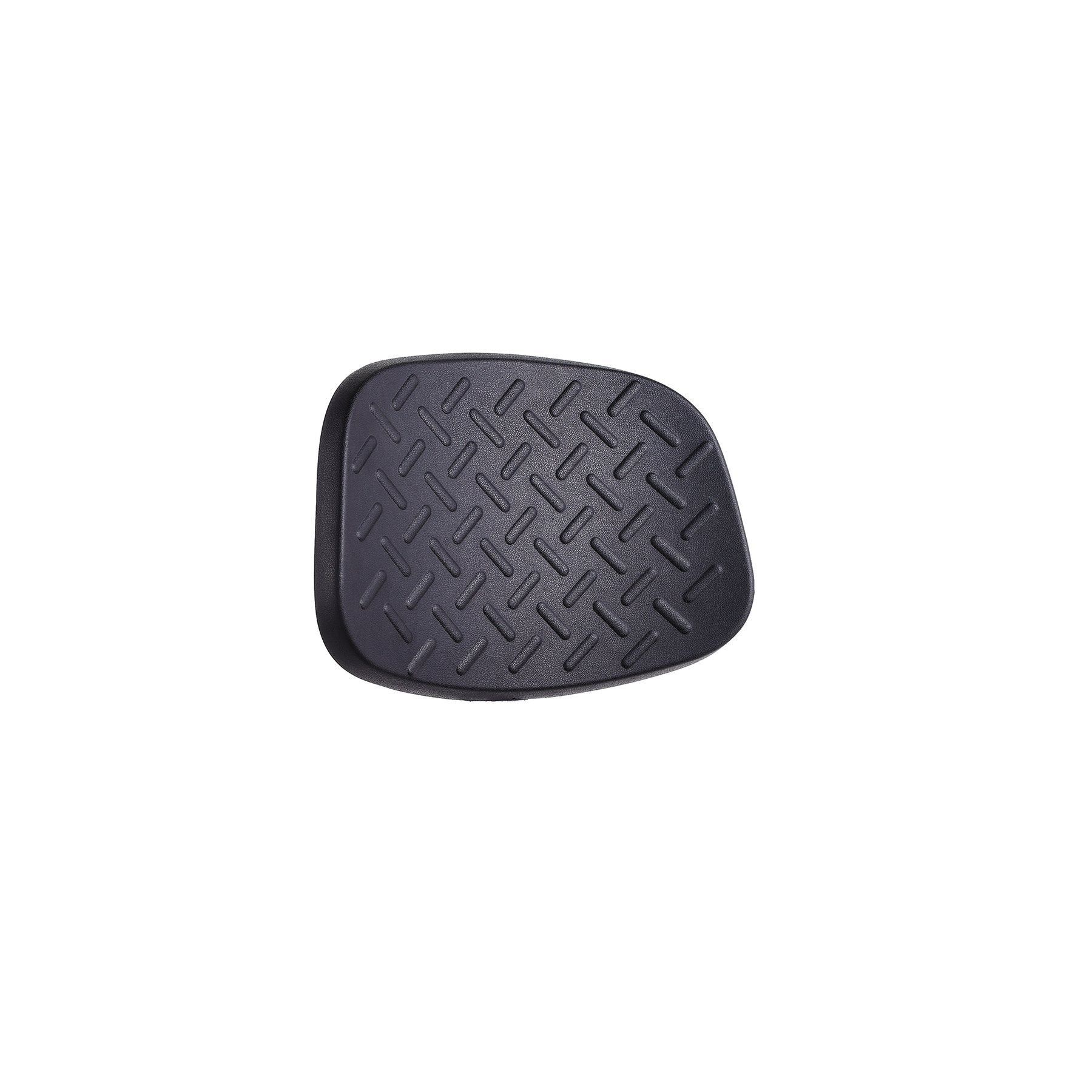 Офис стол Remo Ring Chrome, висок, до 130 kg, черен, подходящ за професионално използване в лаборатории, здравеопазване, услуги и производство