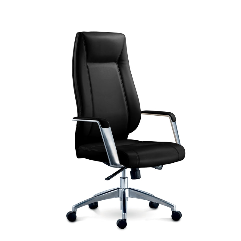 Директорски стол VINCI HB, екокожа, до 150 kg, черен