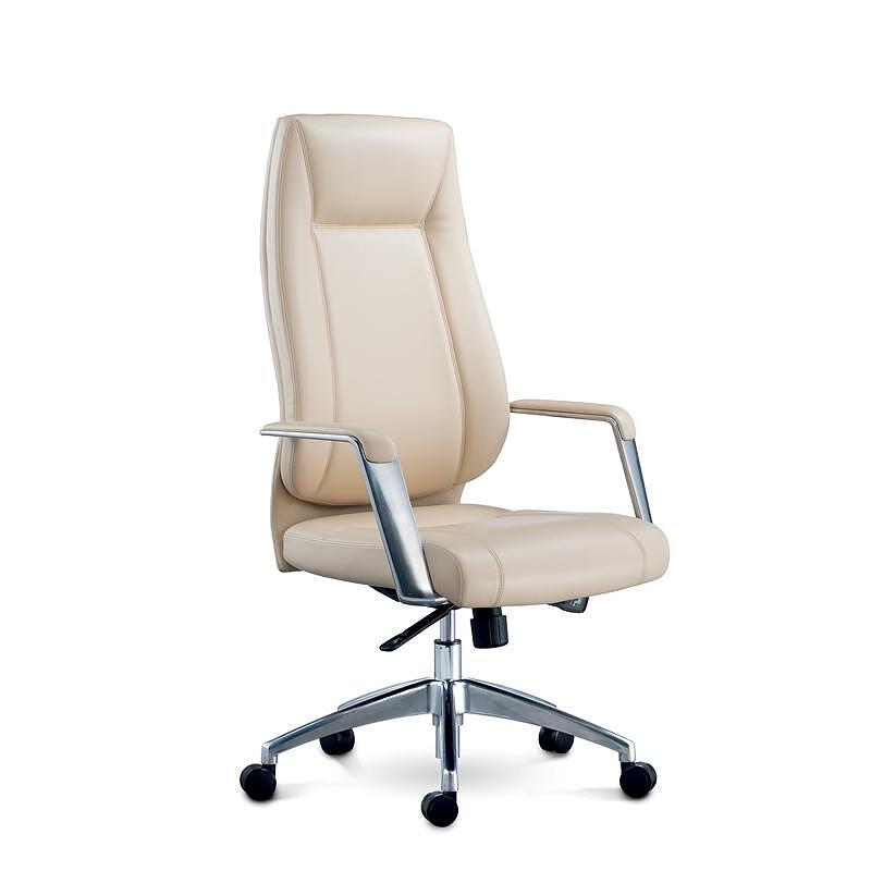 Директорски стол VINCI HB, екокожа, до 150 kg, бежов