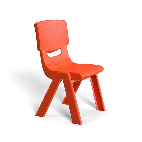 Детски стол Chico, пластмасов, с облегалка, 41 х 35 х 62 cm, червен