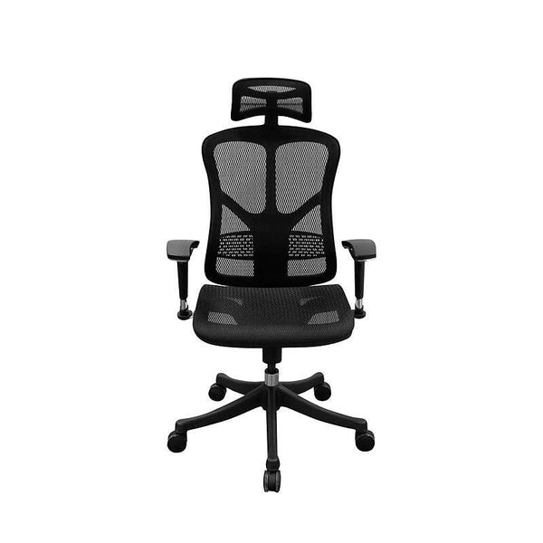 Ергономичен стол TECH@SMART, Multi-function механизъм, до 250 kg, черен
