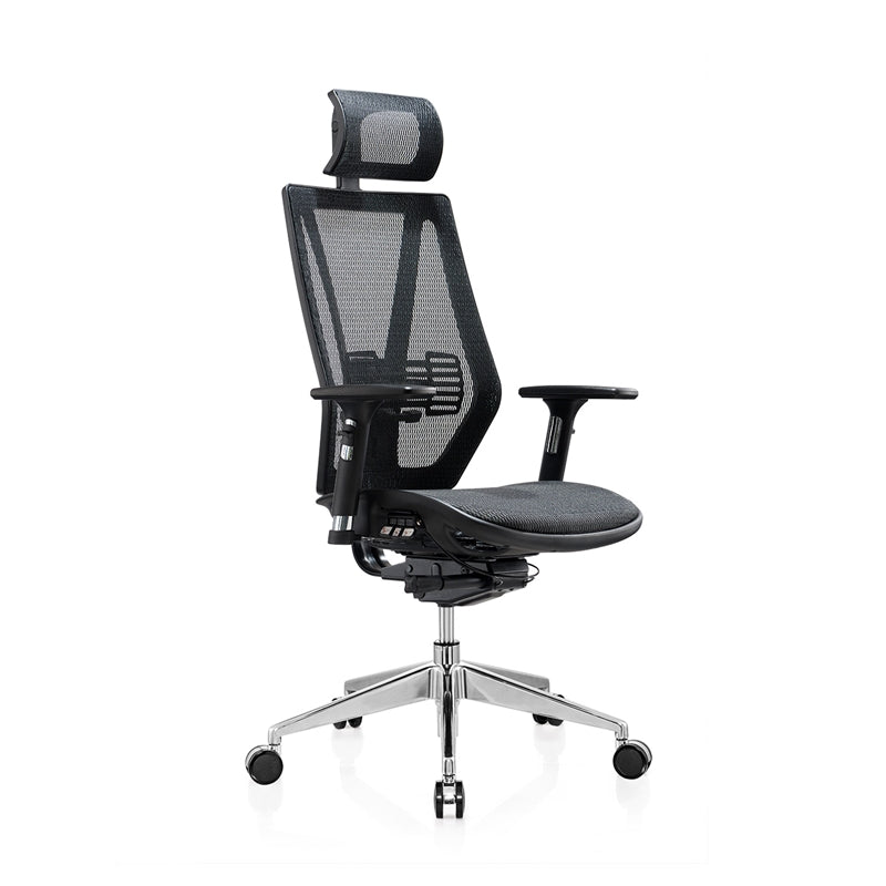 Ергономичен стол TECH@LINE, Multi-function механизъм, до 250 kg, черен