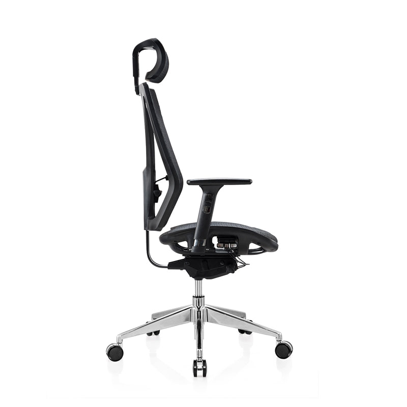 Ергономичен стол TECH@LINE, Multi-function механизъм, до 250 kg, черен