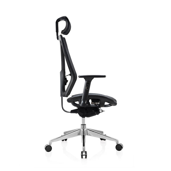 Ергономичен стол TECH@LINE, Multi-function механизъм, до 250 kg, черен
