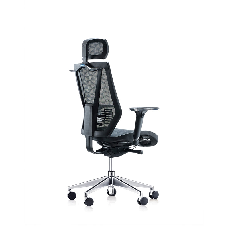 Ергономичен стол TECH@LINE, Multi-function механизъм, до 250 kg, черен
