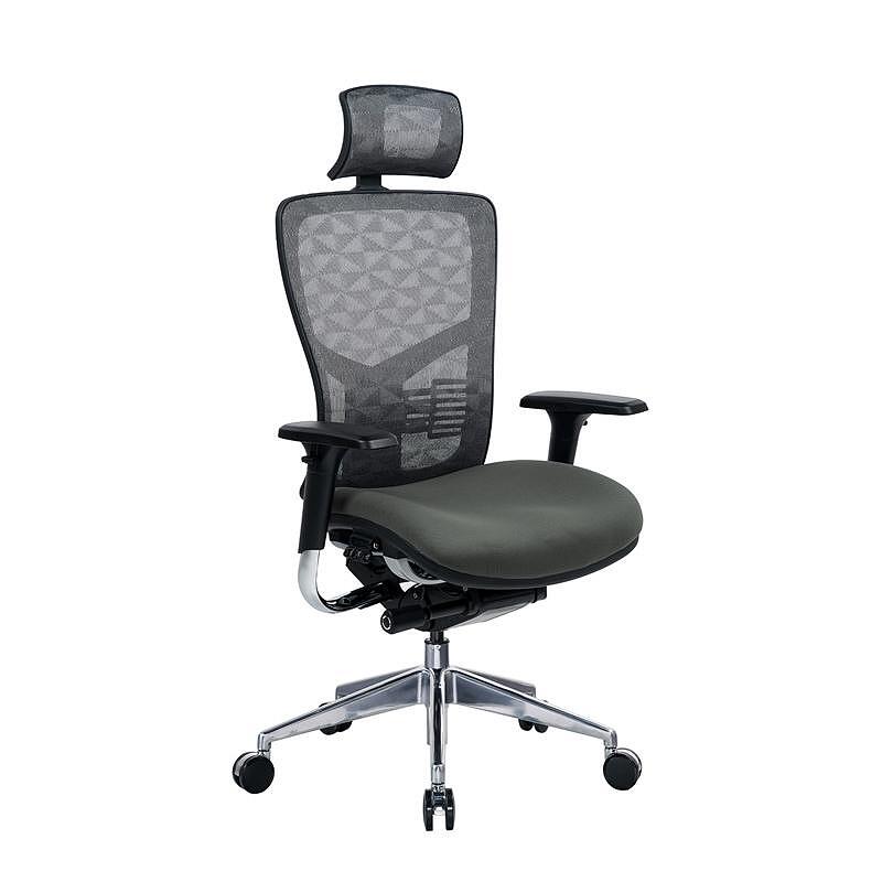 Ергономичен стол TECH@PRO, Multi-function механизъм, до 250 kg, сив