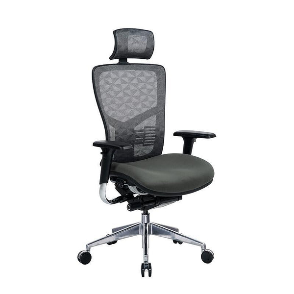 Ергономичен стол TECH@PRO, Multi-function механизъм, до 250 kg, сив