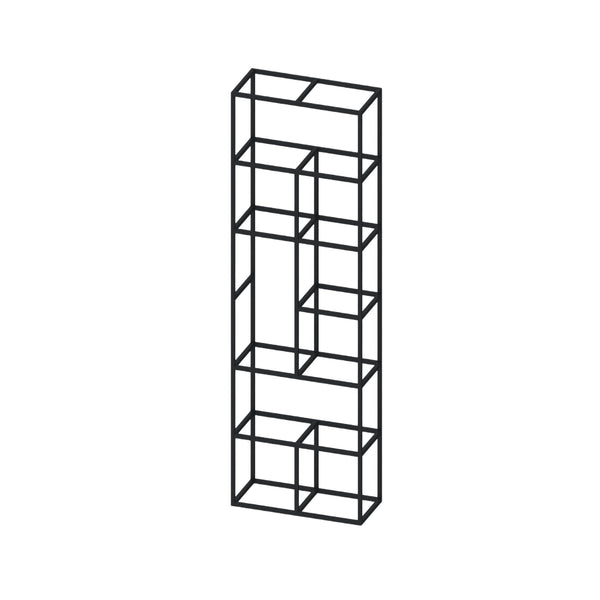 Стелаж Boxi M, метален, 720 х 370 х 2120 mm, черен