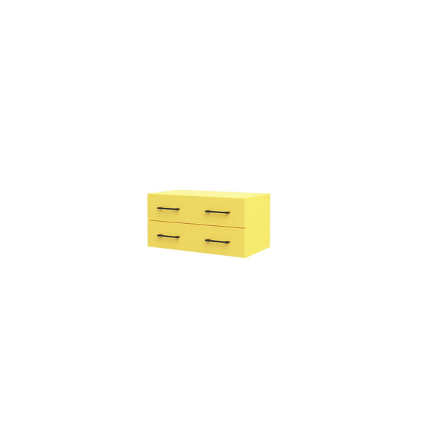 Шкаф Libra 7, 730 х 382 х 365 mm, с чекмеджета, ПДЧ, жълт