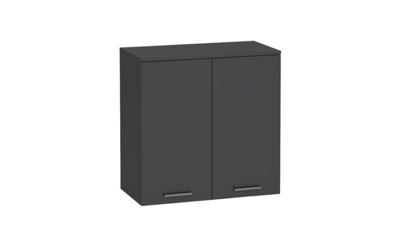 Шкаф Boxi, двоен, с две врати, горен, 720 х 370 х 721 mm, ПДЧ, черен