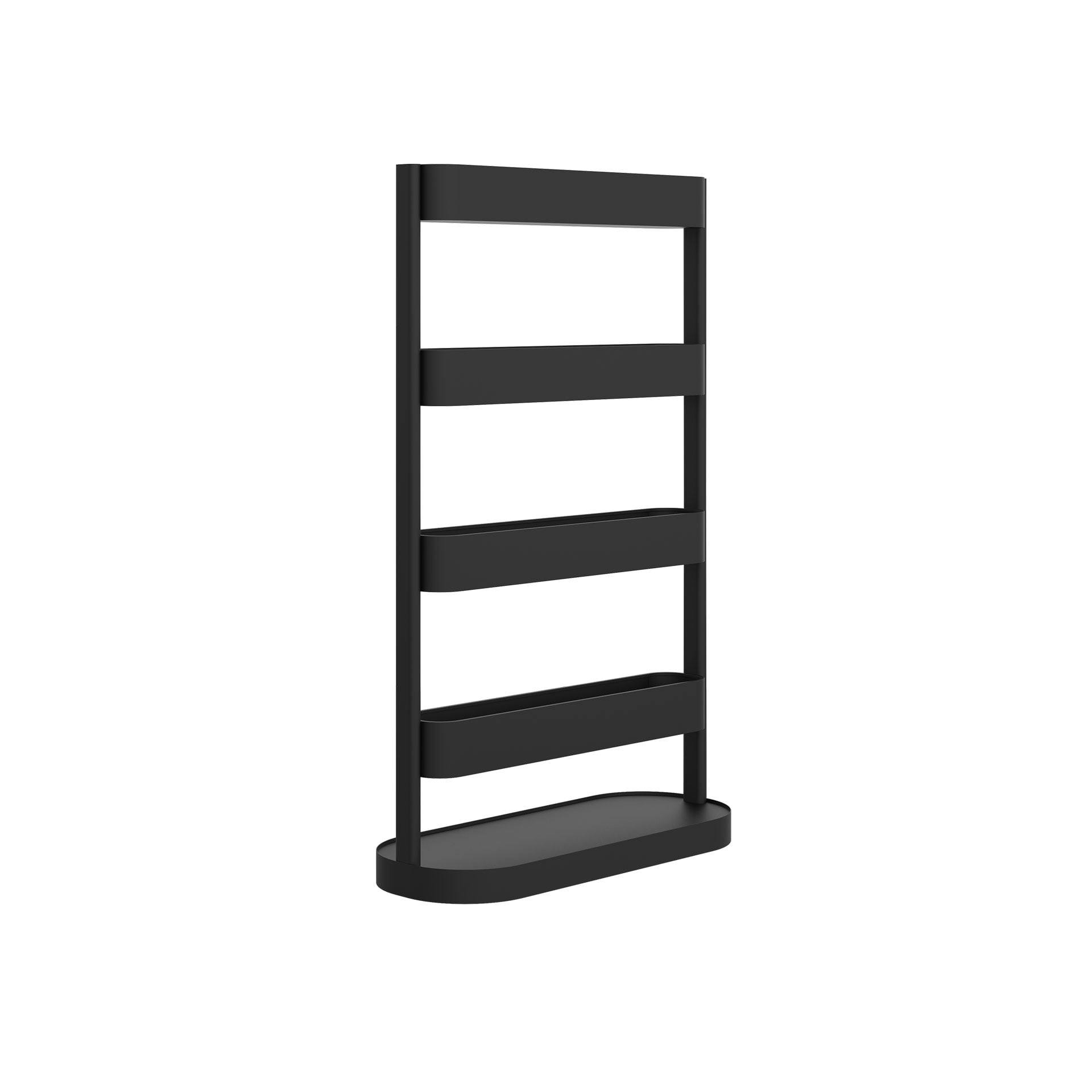 Стелаж, метален Divider, въглеродна стомана, 1200 x 480 x 1980 mm, черен