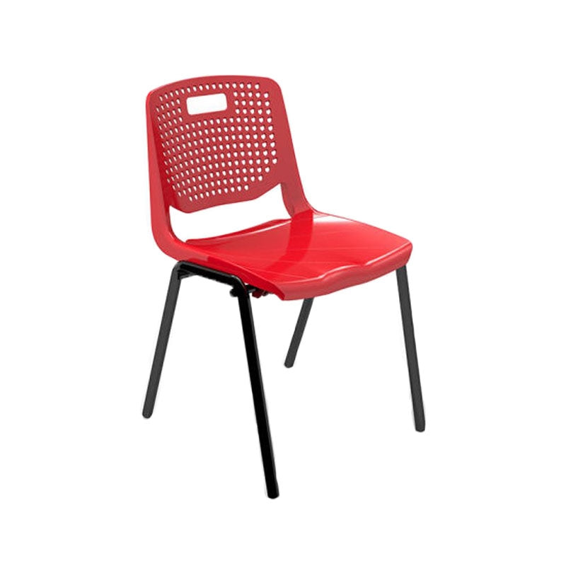 Ученически стол Stilo, от V до VIII клас, 380 х 350 х 430 mm, полипропилен, червен