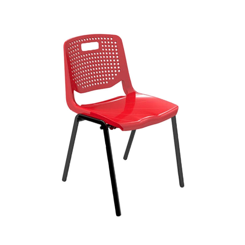 Ученически стол Stilo, от VIII до XII клас, 430 х 425 х 460 mm, полипропилен, червен