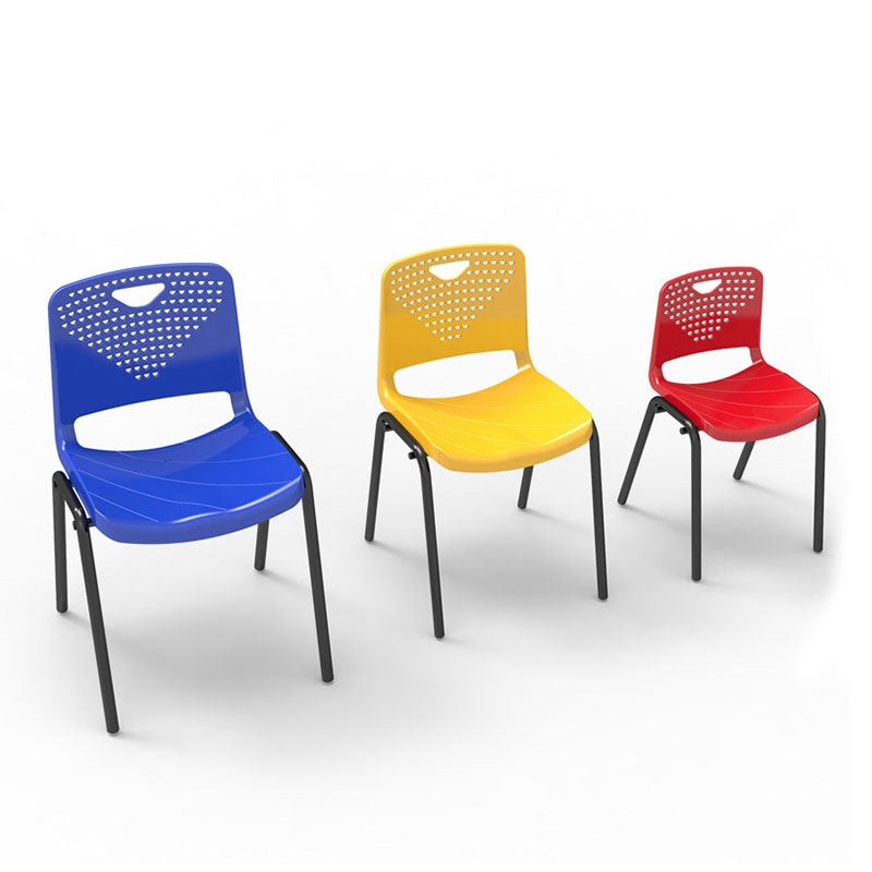 Ученически стол Stilo, от VIII до XII клас, 430 х 425 х 460 mm, полипропилен, червен