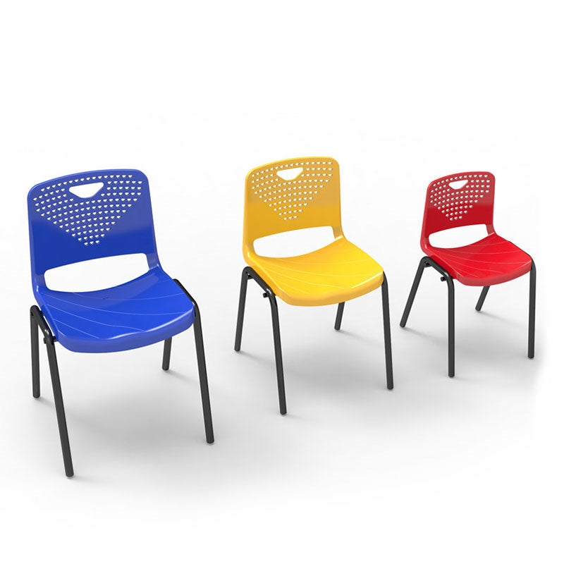 Ученически стол Stilo, от VIII до XII клас, 430 х 425 х 460 mm, полипропилен, син