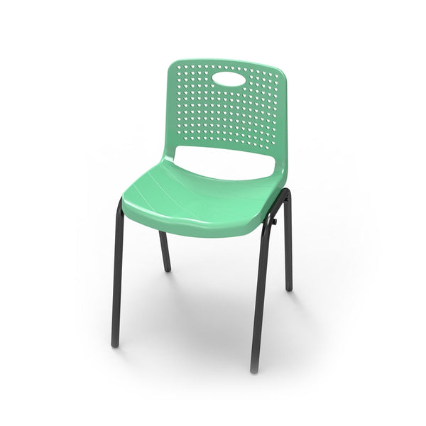 Ученически стол Stilo, от VIII до XII клас, 430 х 425 х 460 mm, полипропилен, зелен