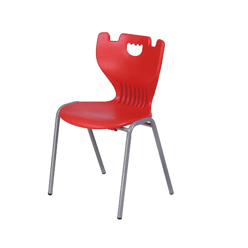 Ученически стол Cute, от VIII до XII клас, 430 х 425 х 460 mm, полипропилен, червен