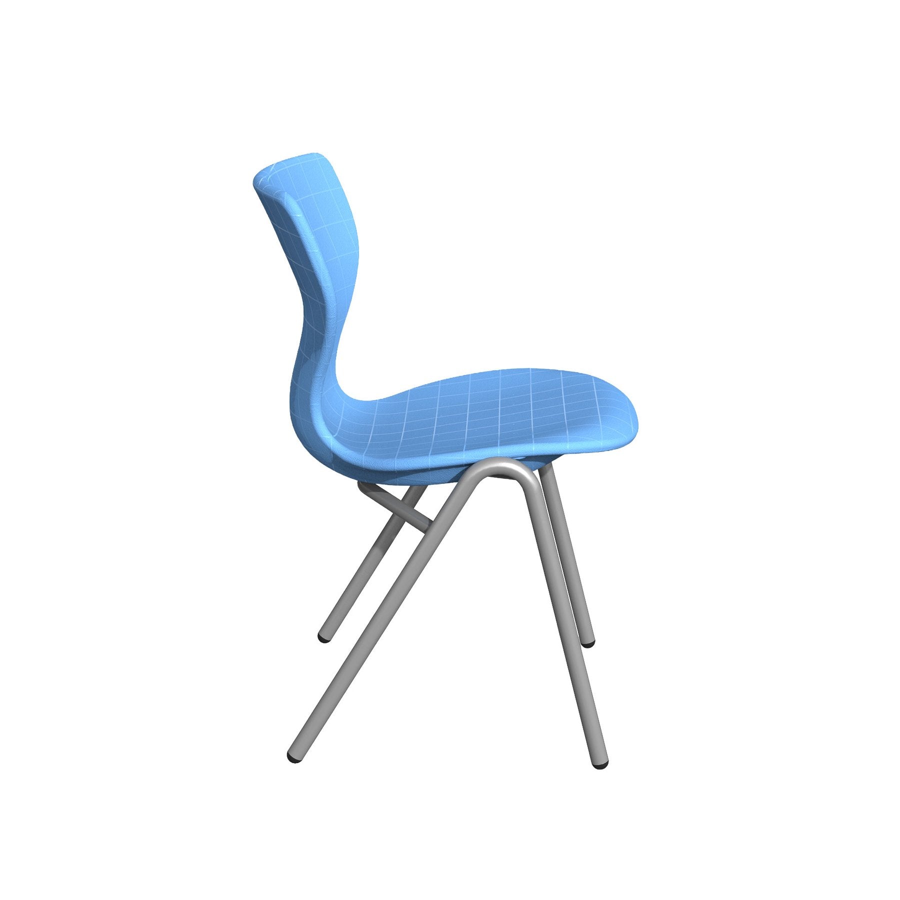Ученически стол Maxima X, 36 х 38 х 38 cm, полипропилен, до 120 kg, небесносин