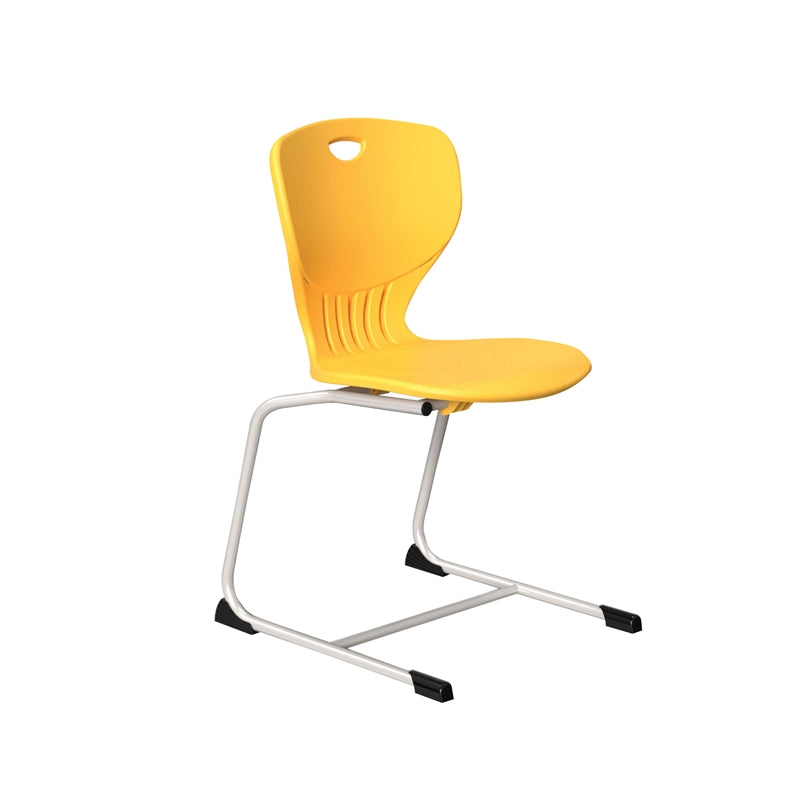 Ученически стол Maxima C, от V до VIII клас, 43 х 45 х 43 cm, до 120 kg, жълт