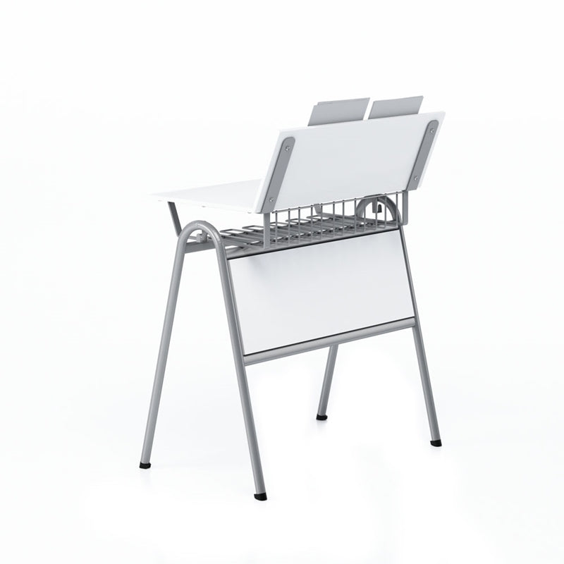 Маса по музика Letme, над VII клас, 700 х 500 х 750 mm, сив плот, сив метал