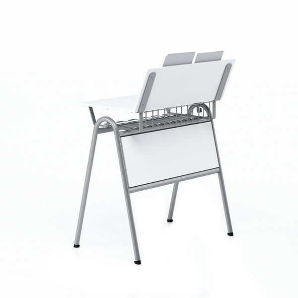 Маса по музика Letme, над VII клас, 700 х 500 х 750 mm, сив плот, сив метал