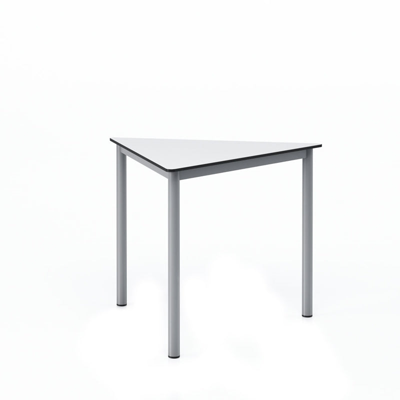 Маса School Trapez 60, над VIII клас, 790 х 905 х 750 mm, HPL, бял плот, сив метал